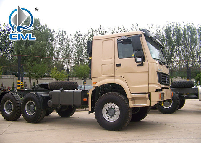 Sinotrukすべての車輪のトラクターのトラックの頭部の索引車のトラックSINOTRUCK HOWO 420HP 6x6の特別なトラクターのトラック 0