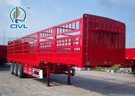 赤い半貨物トレーラ トラックのセミトレーラー シリーズ13m 3つの車軸貨物セミトレーラー