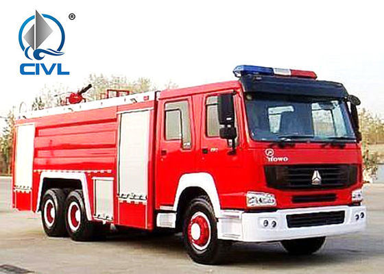 SINOTRUK HOWOの消火活動のトラック、給水塔の普通消防車6x4 375hpエンジン