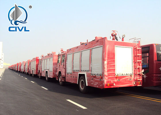 12m3 消火活動のトラック、消防車のトラックの赤くおよび白い色
